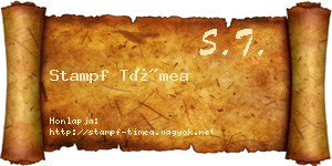 Stampf Tímea névjegykártya