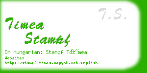 timea stampf business card